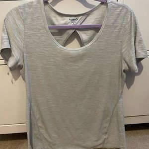 Gray Old Navy Active Cut Out Tee | Size M